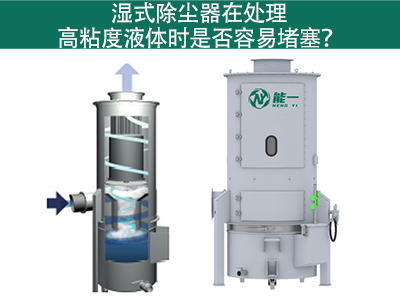 湿式除尘器在处理高粘度液体时是否容易堵塞？